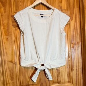 Organic Cotton Seersucker Top - Women's